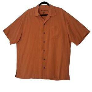 Tommy Bahama‎ 100% Silk Shirt Men's XL Button Up Summer Resort Classic